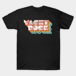 Vintage Fade Yacht Rock Party Boat Drinking graphic T-Shirt